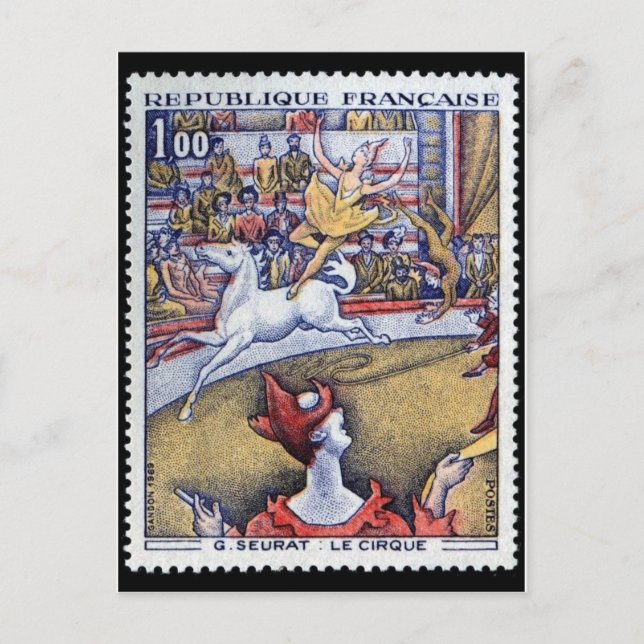 Postal con sello grabado de época (Anverso)