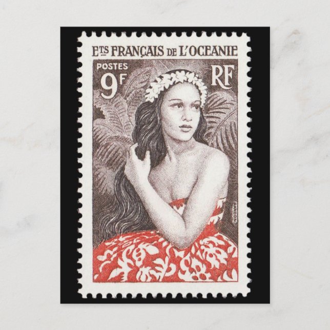 Postal con sello grabado de época (Anverso)