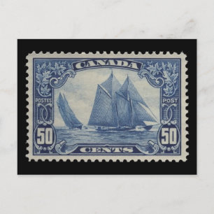 Postal con sello grabado de época