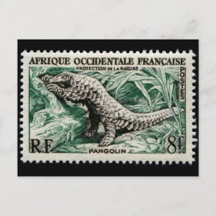 Postal con sello grabado de época