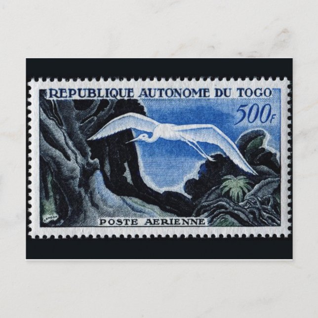 Postal con sello grabado de época (Anverso)