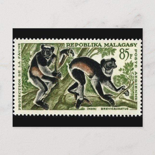 Postal con sello grabado de época (Anverso)