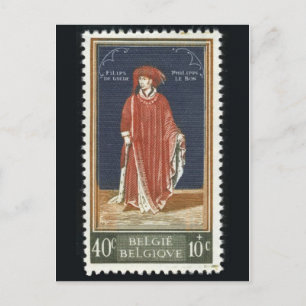 Postal con sello grabado de época