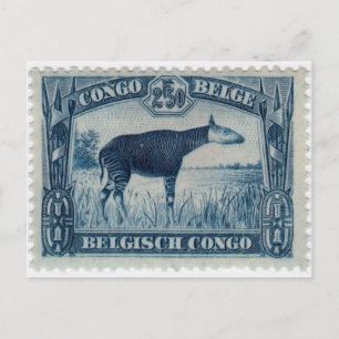 Postal con sello grabado de época