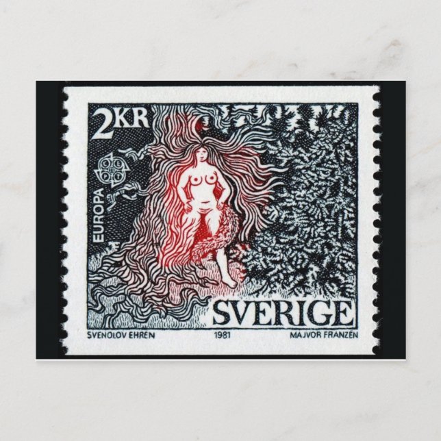 Postal con sello grabado de época (Anverso)