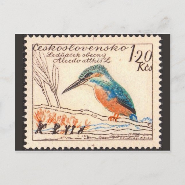 Postal con sello grabado de época (Anverso)