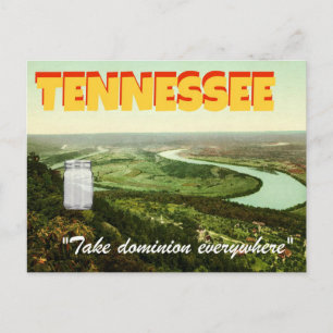 Postal con temática de Stevens "Jar in Tennessee"