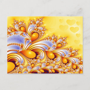 Postal con tiras de limón