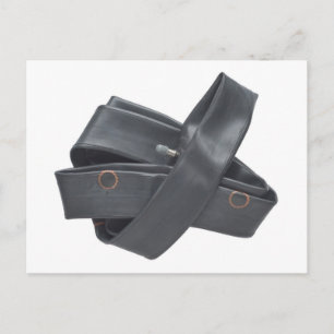 Postal con tubo de goma