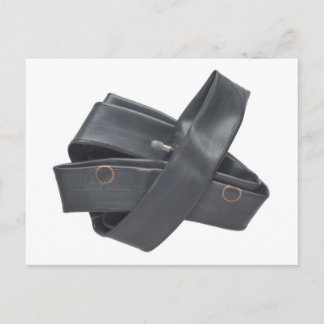 Postal con tubo de goma