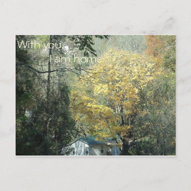 Postal Con usted, estoy en casa. (Anverso)