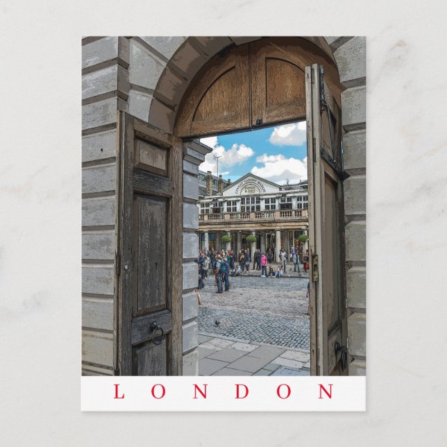 Postal con vista de London Covent Garden Piazza (Anverso)