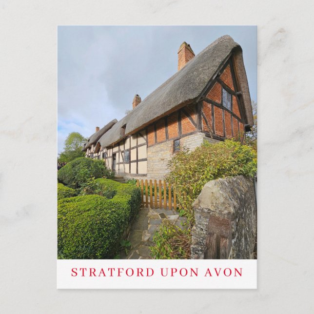 Postal con vistas a la cabaña Anne Hathaway (Anverso)