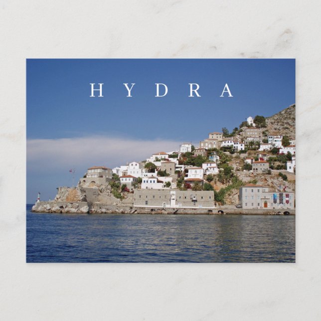 Postal con vistas a la isla de Hydra (Anverso)