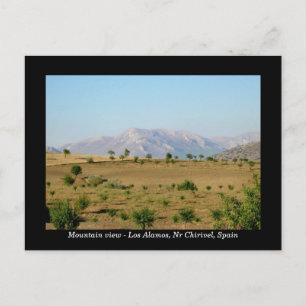 Postal con vistas a la montaña - Chirivel Almería