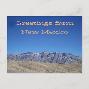 Postal con vistas a la montaña de Nuevo México