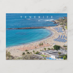Postal con vistas a la playa de Tenerife Las Vista