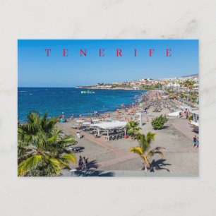 Postal con vistas a la playa de Tenerife Torviscas
