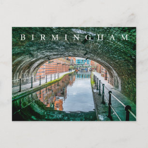 postal con vistas al canal de Birmingham