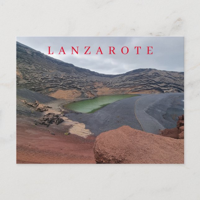 Postal con vistas al Golfo de Lanzarote (Anverso)