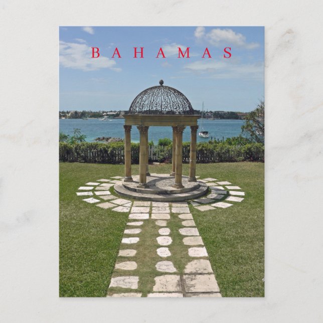Postal con vistas al mar desde las Bahamas (Anverso)