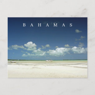 Postal con vistas al mar y al cielo de las Bahamas