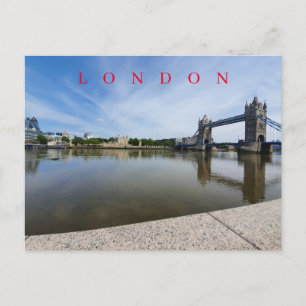 Postal con vistas al Támesis del río Londres