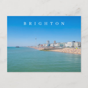 Postal con vistas panorámicas de Brighton