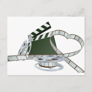 Postal Concepto de amante de la película