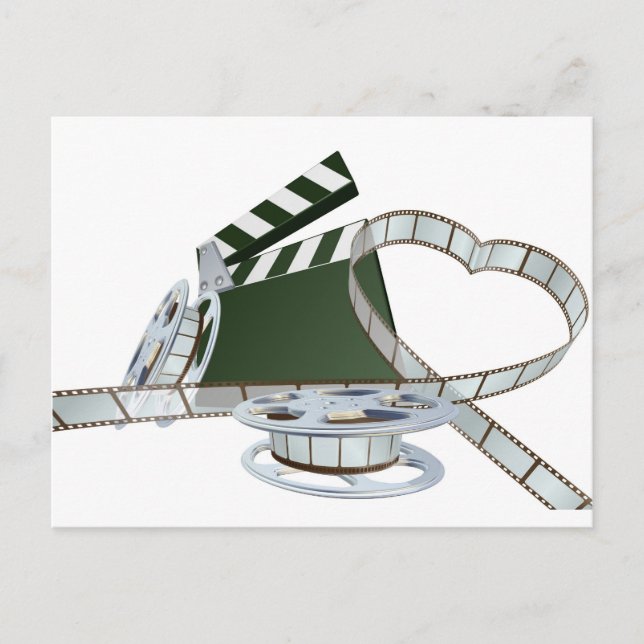 Postal Concepto de amante de la película (Anverso)