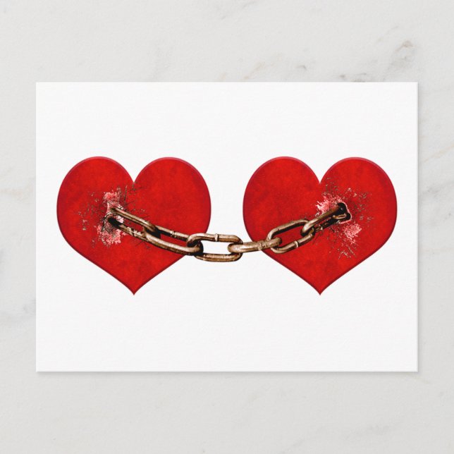 Postal Concepto de amor inquebrantable (Anverso)