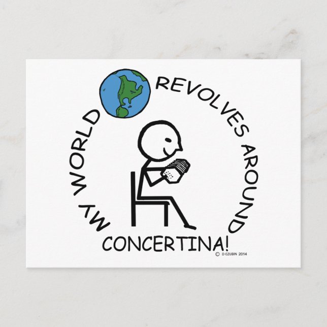 Postal Concertina: El mundo se repite (Anverso)