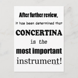 Postal Concertina Instrumento más importante