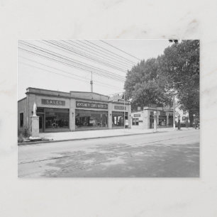 Postal Concesionario de automóviles temprano, 1926