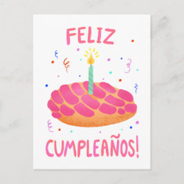 Postal Concha de Pan Dulce de Cumpleaños en Español