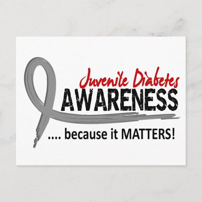 Postal Conciencia 2 Diabetes Juveniles (Anverso)