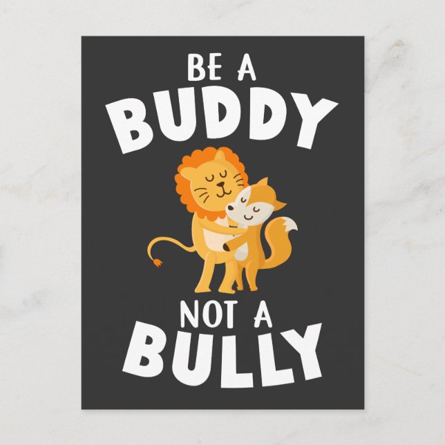 Postal Conciencia contra el bullying Sea amable (Anverso)