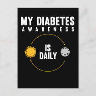 Postal Conciencia de Diabetes Tipo 1 T1D Diabético