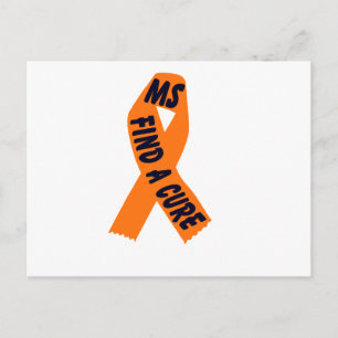Postal Conciencia de la cinta de opciones naranja