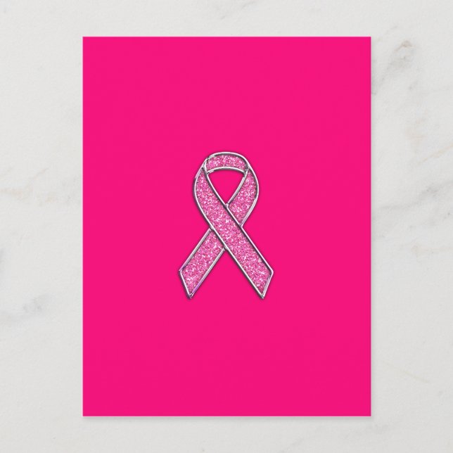 Postal Conciencia de la cinta rosa con el estilo Purpurin (Anverso)