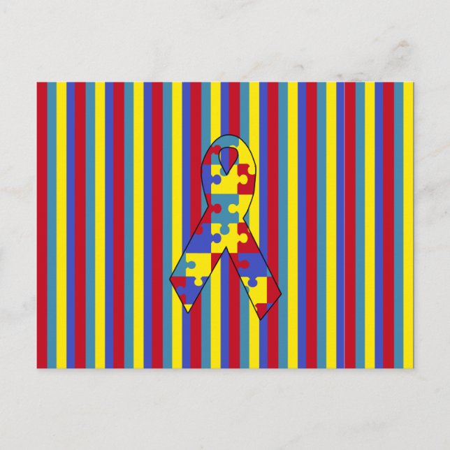 Postal conciencia del autismo (Anverso)