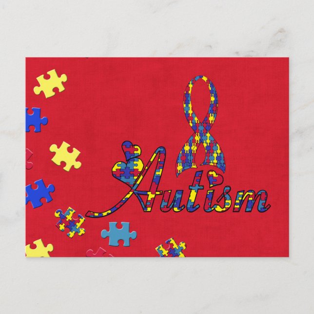 Postal conciencia del autismo (Anverso)