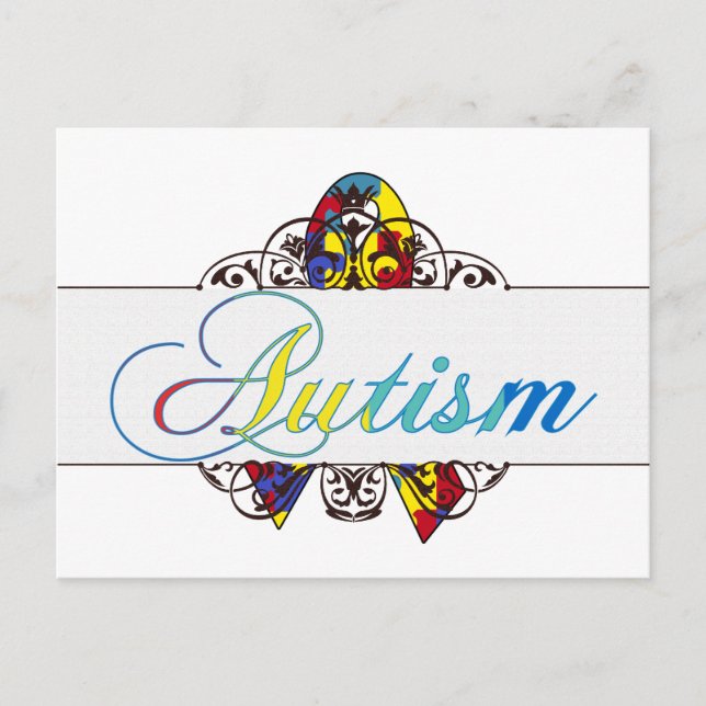 Postal conciencia del autismo (Anverso)