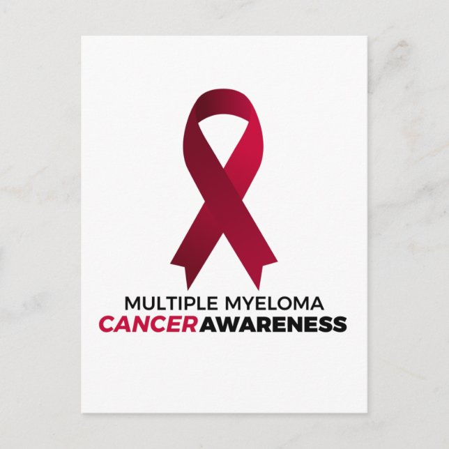 Postal conciencia del cáncer de mieloma múltiple (Anverso)