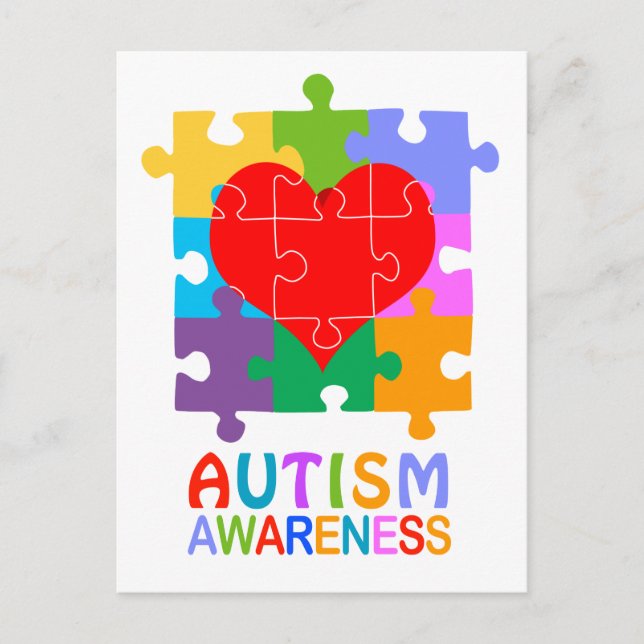 Postal Conciencia sobre el autismo (Anverso)