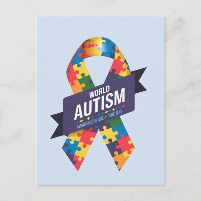Postal Conciencia sobre el autismo (Anverso)