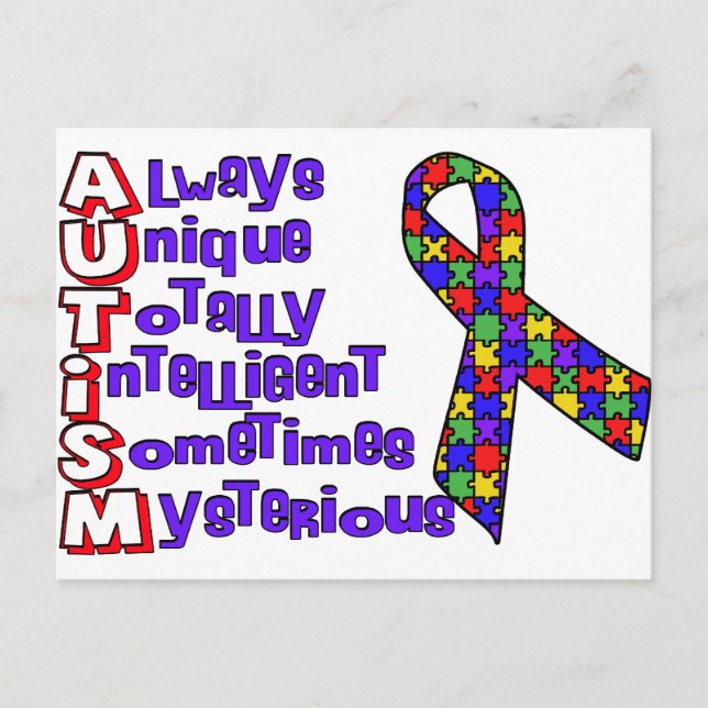 Postal Conciencia sobre el autismo (Anverso)