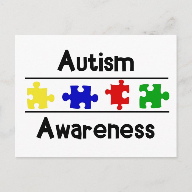 Postal Conciencia sobre el autismo (Anverso)
