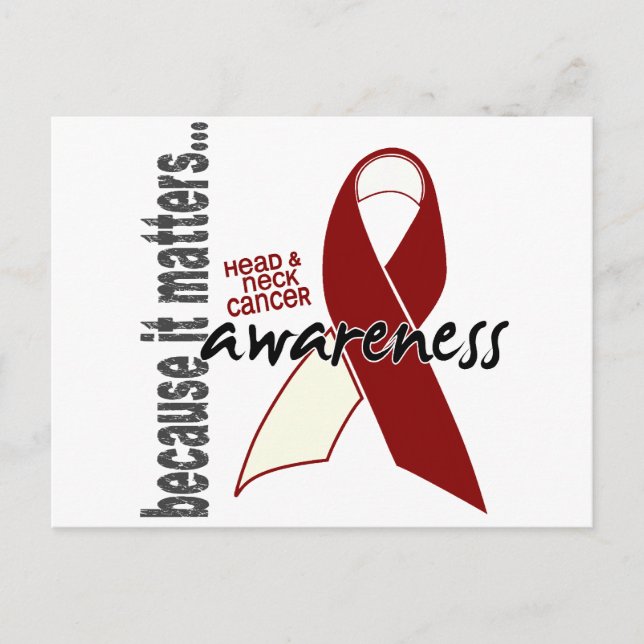 Postal Conciencia sobre el cáncer de cabeza y cuello (Anverso)