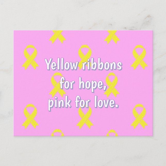 Postal Conciencia sobre el cáncer de huesos (Anverso)